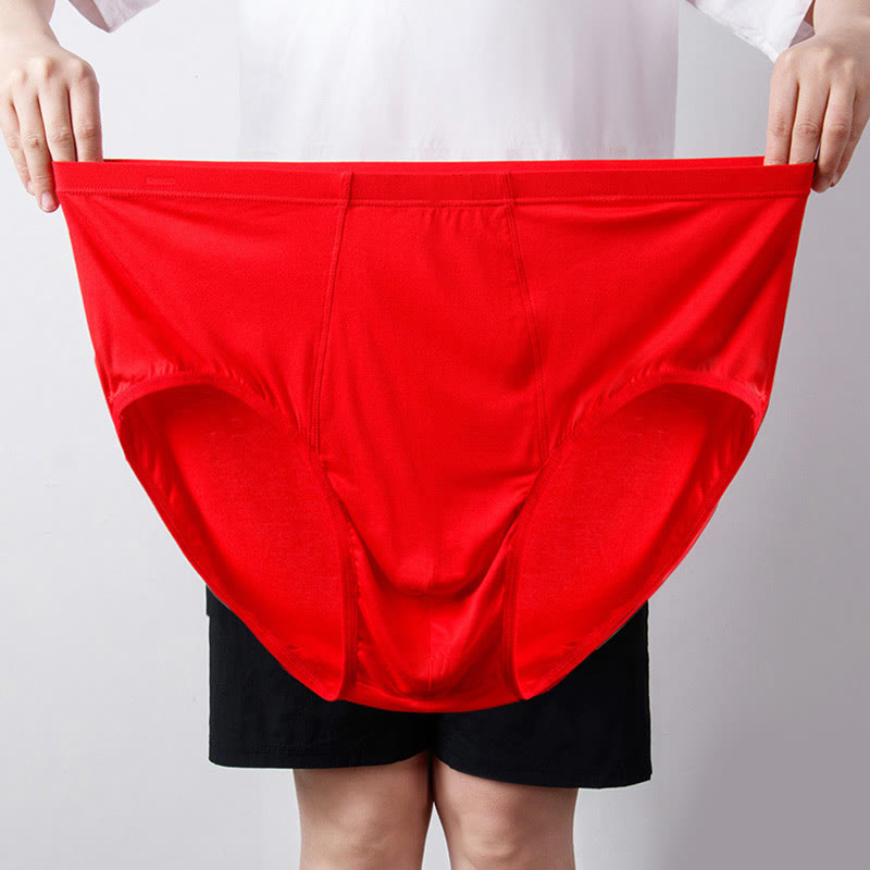 Plus Size High-Waisted Hip Briefs(1 Pair)