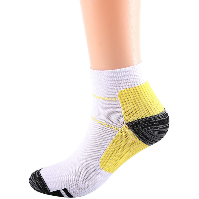 Elastic Sports Ankle Compression Socks(10 Pairs) - Yellow - L/XL - image 16
