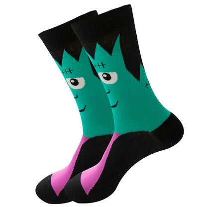  Halloween Holiday Cotton Fashion Crew Socks(5 Pairs) - image 1