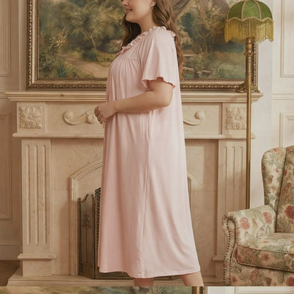 Blush Tie Front Nightgown - image 3
