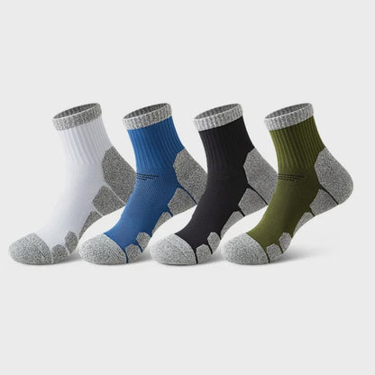 Shock absorbing socks Quarter Compression Socks(4 Pairs) - Multicolor - EU39-44(US6-10) - image 1