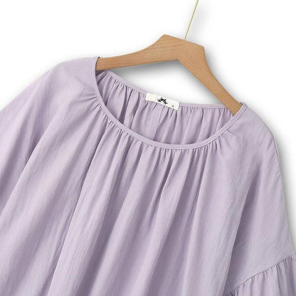 Plus Size Gathered Neck Two-Piece Skirt Set - image 6