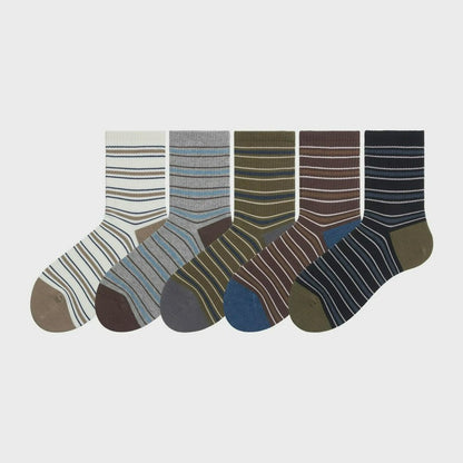 Vintage Striped Quarter Socks (2 Pairs) - image 9