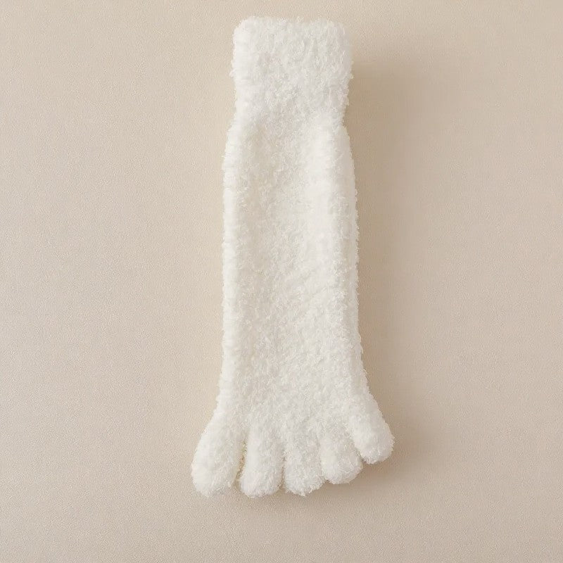 Cozy Alignment Socks(3 Pairs) - White+Beige+Light Gray - EU36-40(US3-6) - image 12