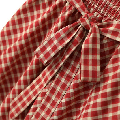 Vintage Gingham Lace Maxi Dress - image 4