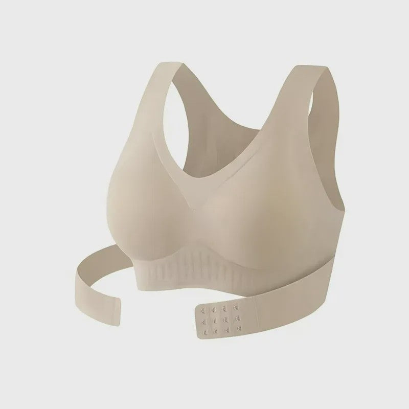 Seamless Back Smoothing  Wireless Bra - Nude - 3XL - image 4