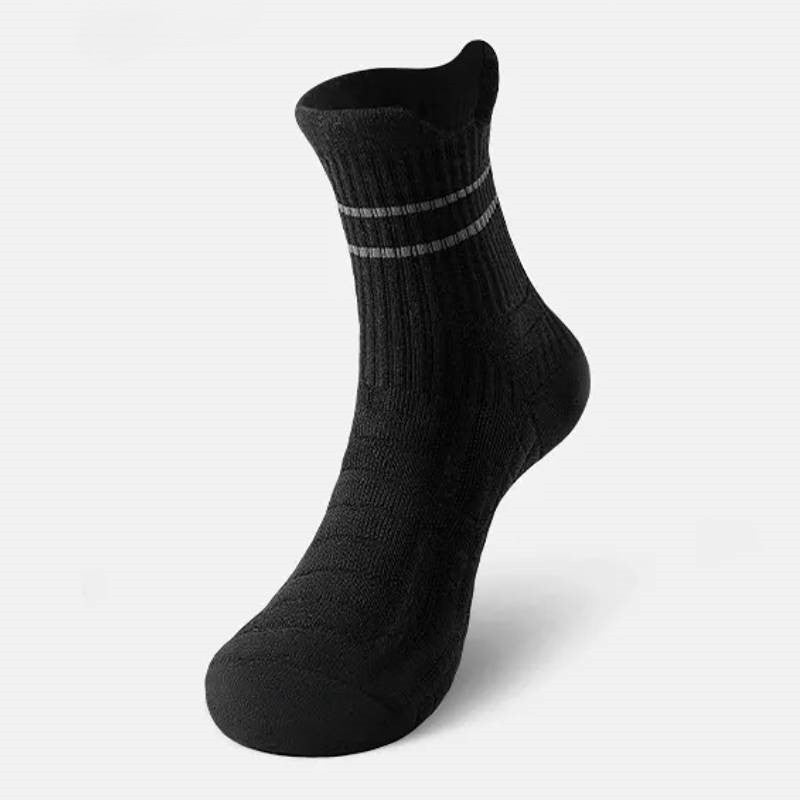Cushioned Running Quarter Compression Socks(3 Pairs) - Black - EU44-48(US10-13) - image 5