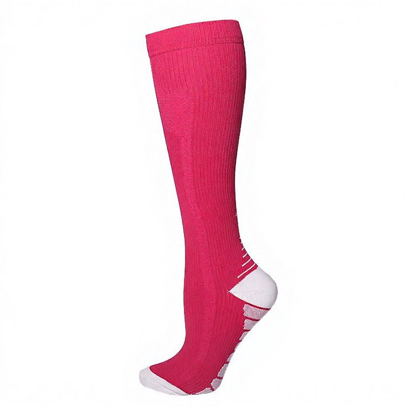 Solid Color Arrow Pattern Compression Socks(5 Pairs) - image 17