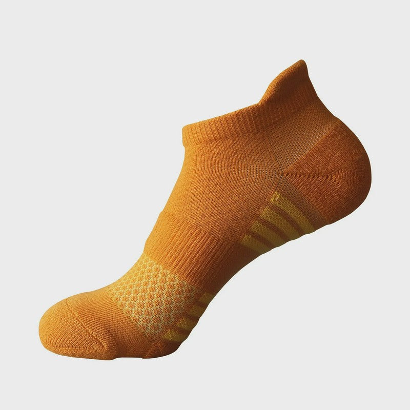 Thickened Cotton Blend Ankle Compression Socks(5 Pairs) - Yellow - EU38-43(US5-9) - image 2