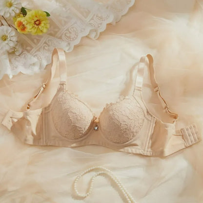 Petal Lace Comfort Underwire Bra - Nude - 38 - C - image 8
