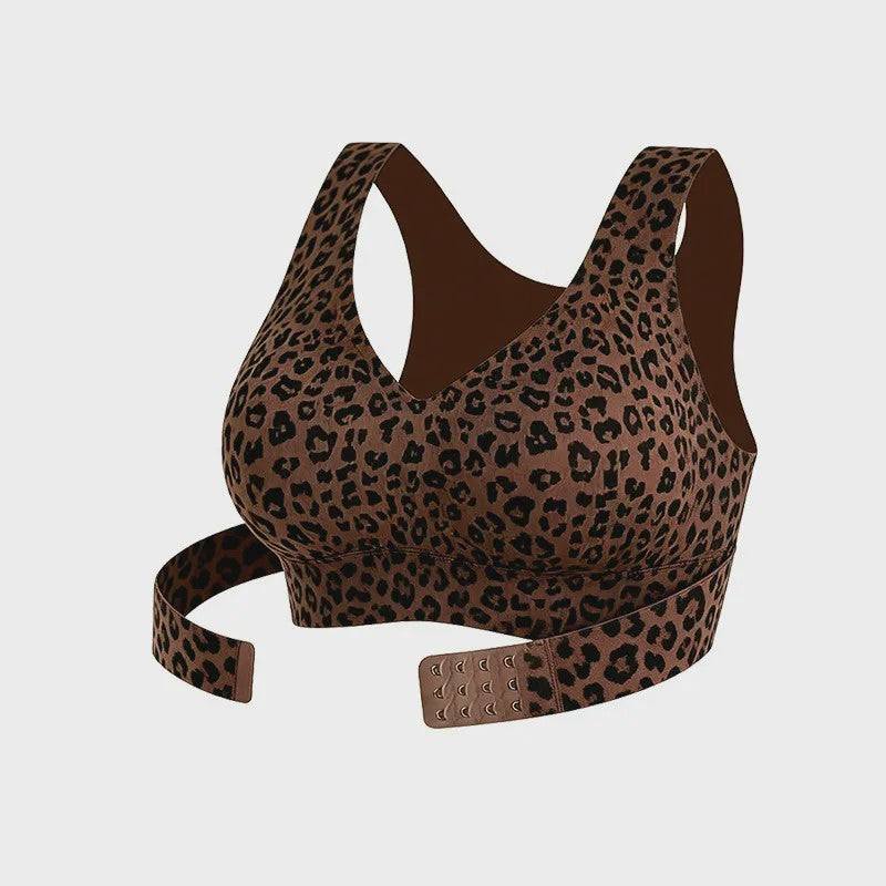 Seamless Back Smoothing  Wireless Bra - Brown - 3XL - image 3