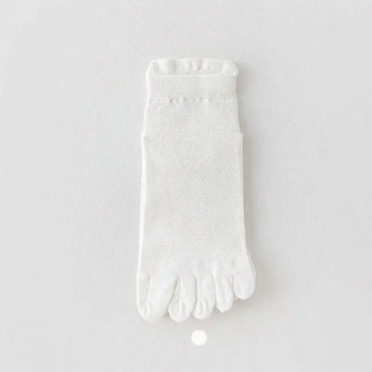 Breathable Alignment Socks(5 Pairs) - White+Black+Light Gray+Dark Blue+Coffee - EU39-44(US6-10) - image 9