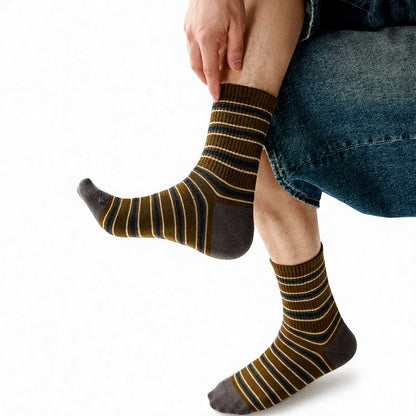 Vintage Striped Quarter Socks (2 Pairs) - image 2
