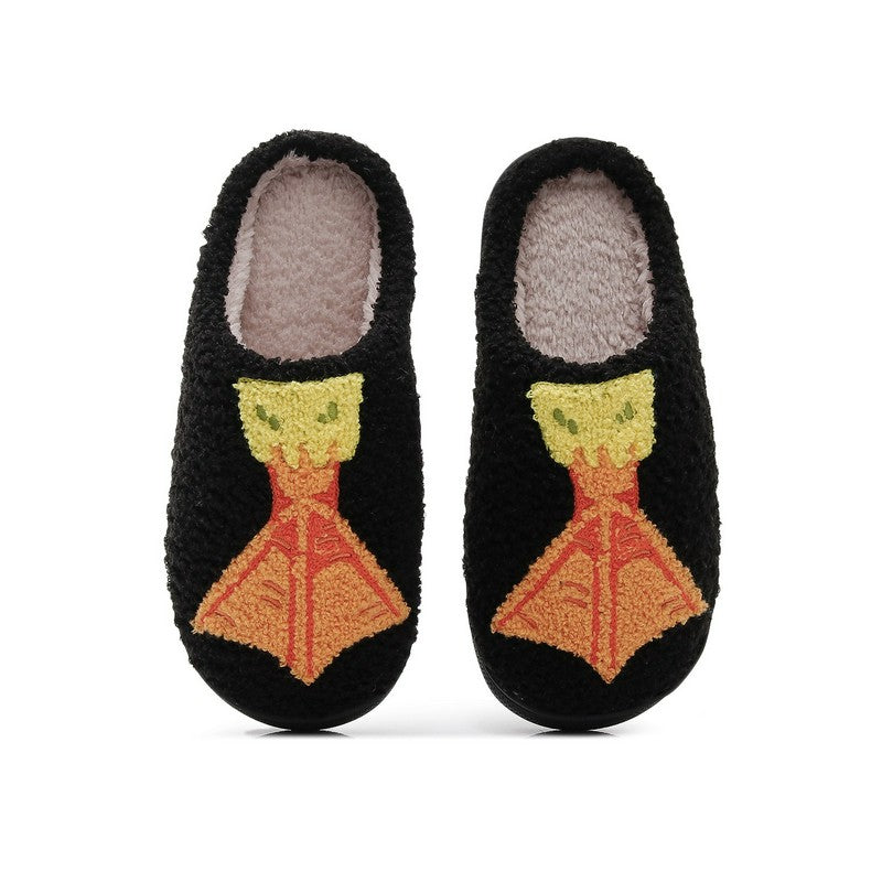 Cozy Duck Paw Plush Mule Slippers - Black - EU44-45(US10-11) - image 0