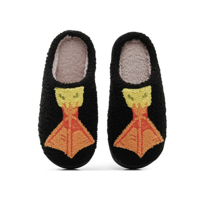 Cozy Duck Paw Plush Mule Slippers - Black - EU44-45(US10-11) - image 0