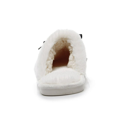 Plus Size Bow Plush Mule Slippers - image 8