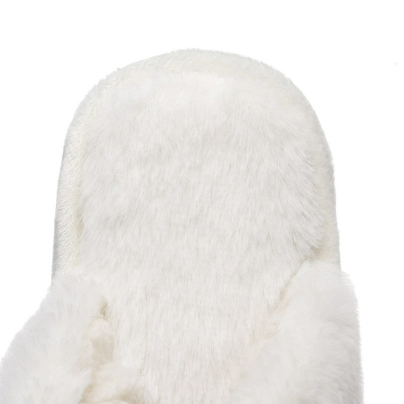 Plus Size Bow Plush Mule Slippers - image 7