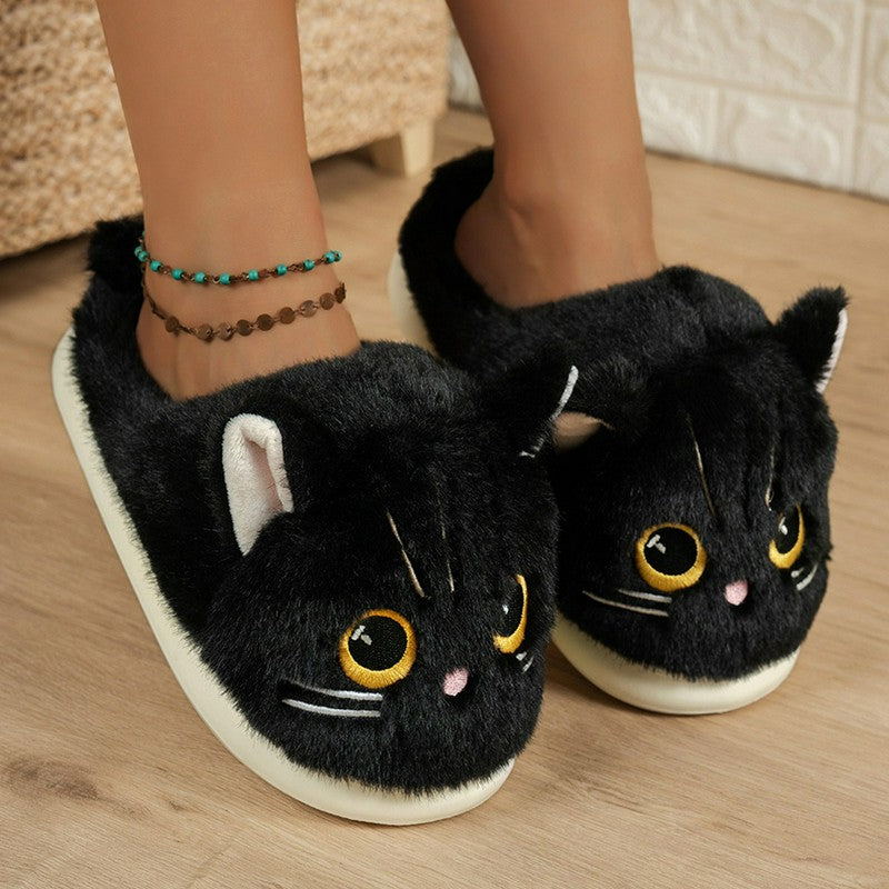 Cat Plush Soft Sole Indoor Slippers - image 10