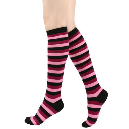 Soft Striped Knee High Socks (3 Pairs) - image 1