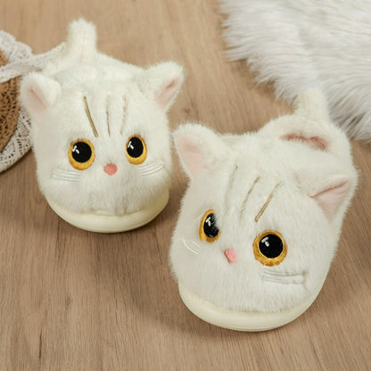Cat Plush Soft Sole Indoor Slippers - image 8