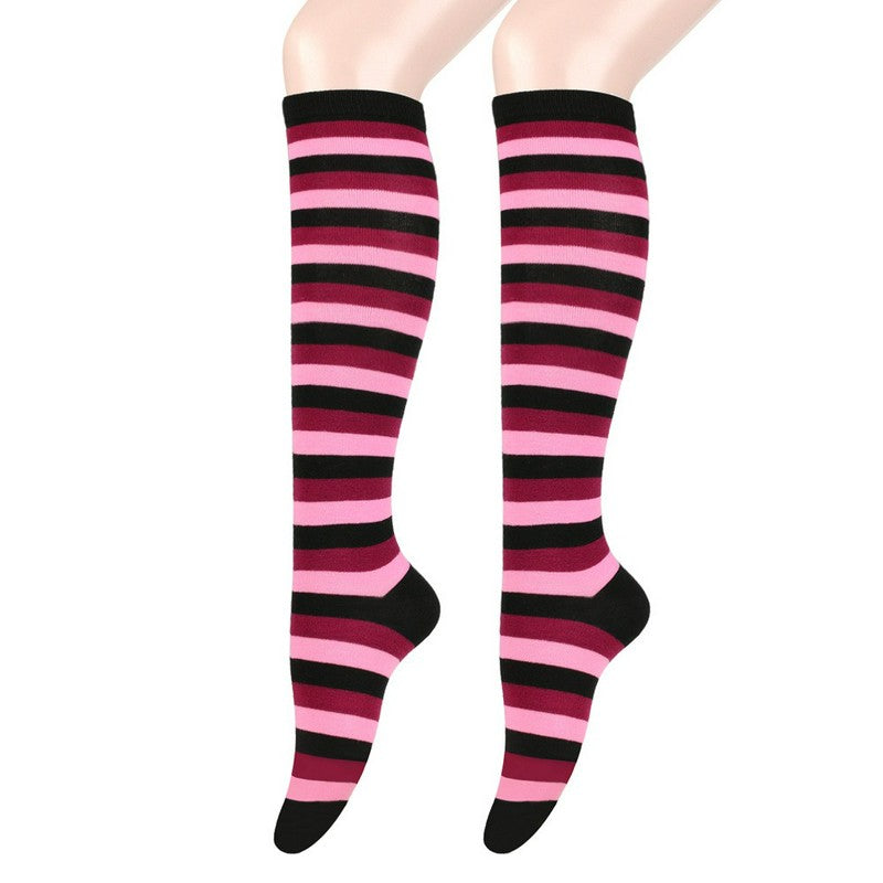 Soft Striped Knee High Socks (3 Pairs) - image 9