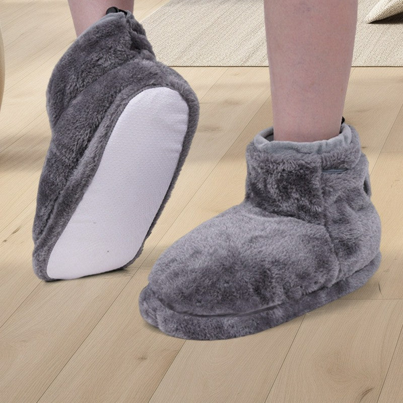 Heating Cozy Knit Plush Slipper Socks - image 1