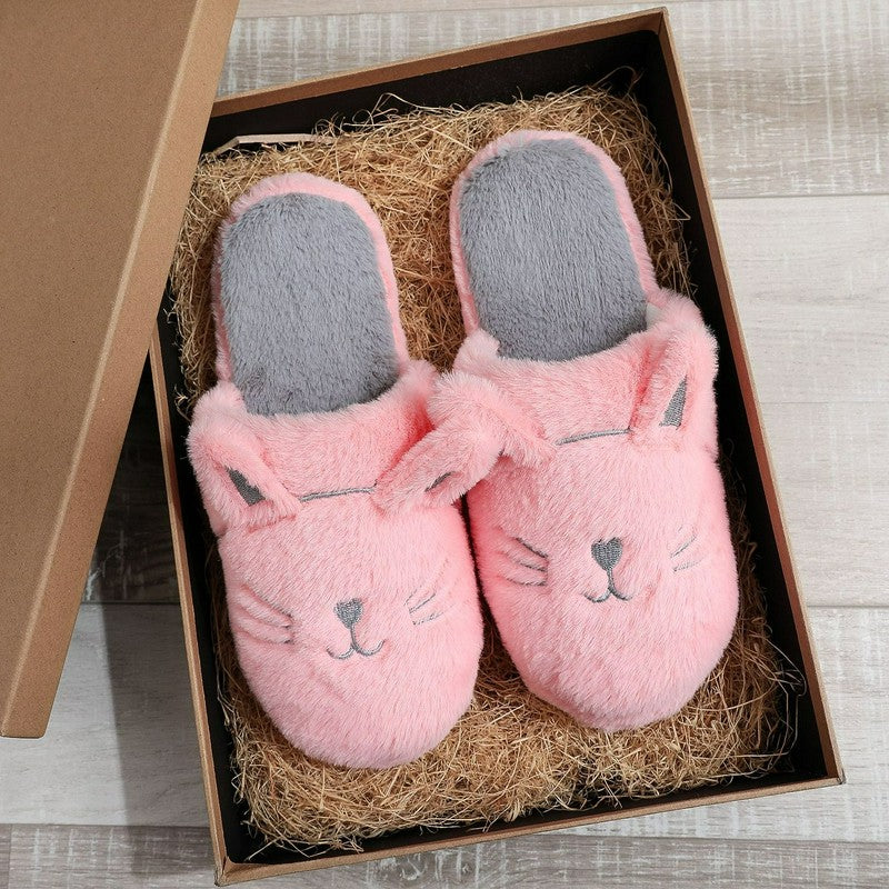 Cozy Cat Plush House Slippers - image 9
