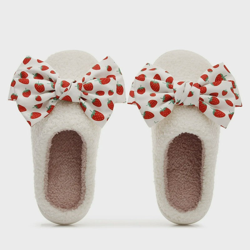 Strawberry Bow Slippers - image 1