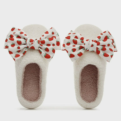 Strawberry Bow Slippers - image 1
