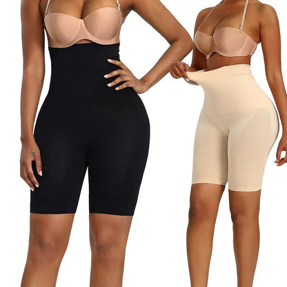 Seamless High Waist Sculpting Mid Thigh Shapewear Shorts - image 0