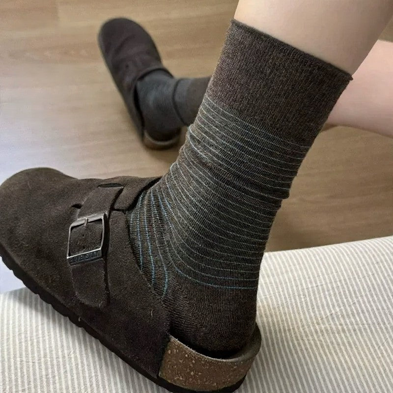Cotton Ribbed Quarter Socks (4 Pairs) - image 2