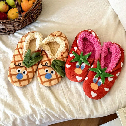 Tomato Blossom Coral Fleece Slipper Socks - image 6