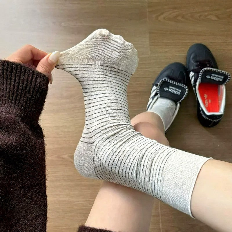 Cotton Ribbed Quarter Socks (4 Pairs) - image 7