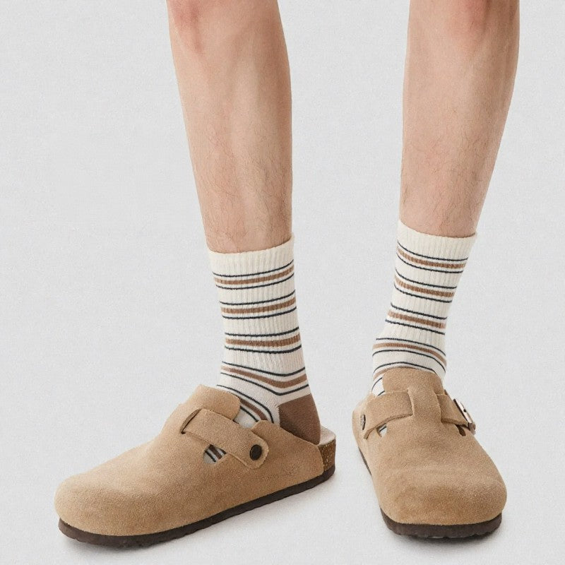 Vintage Striped Quarter Socks (2 Pairs) - image 8