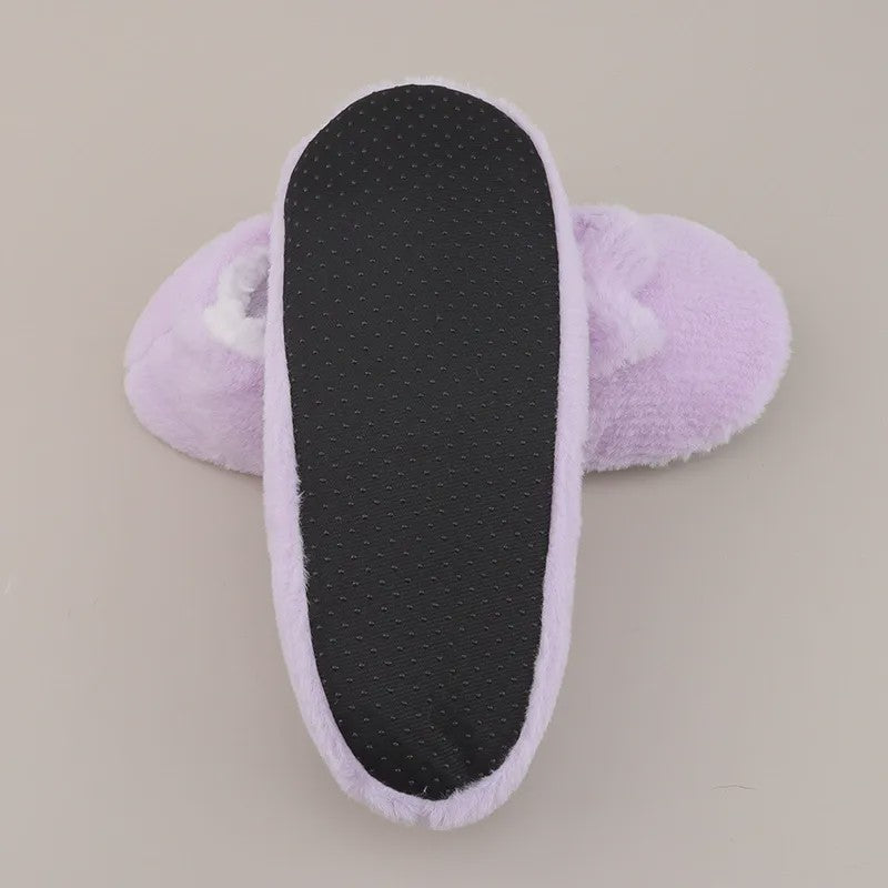 Lavender Bow Plush Slipper Socks - image 6